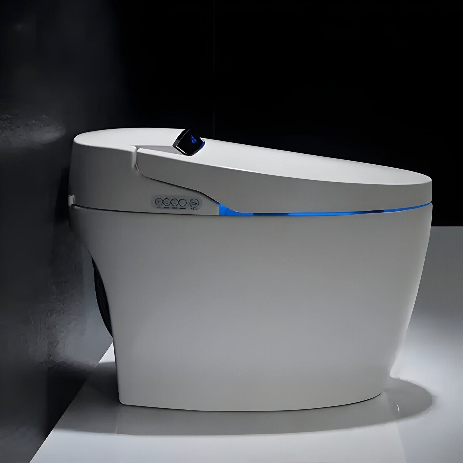 Ceramic Intelligent/Smart Modern Toilet White P-trap Automatic/Remote Controlled